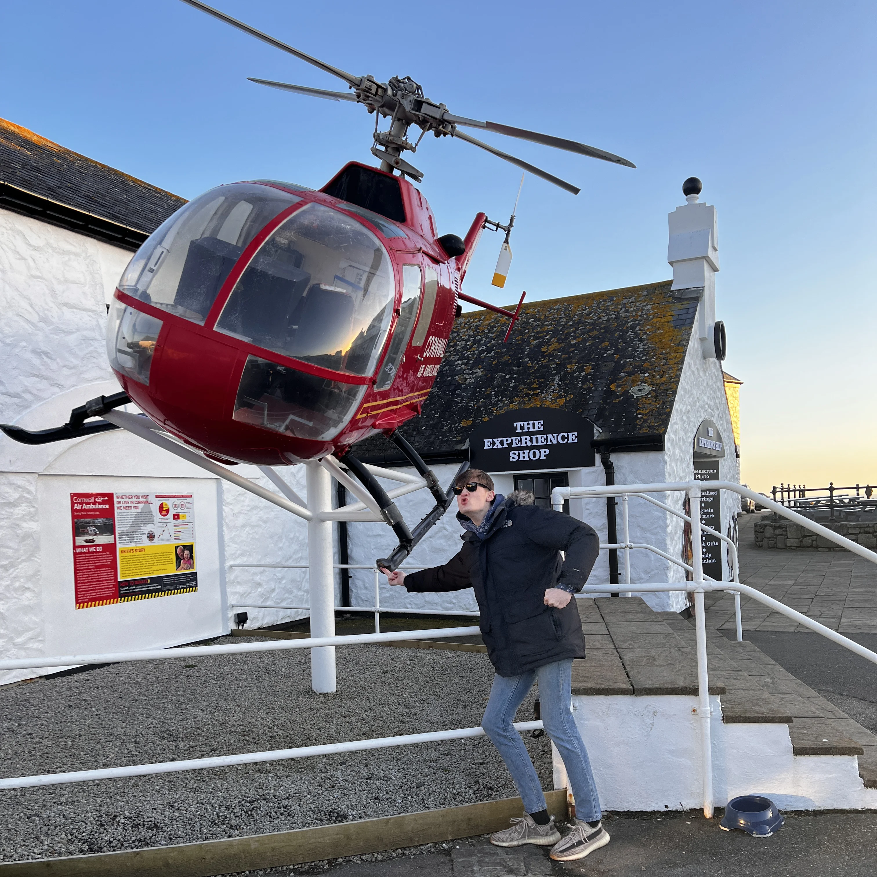 View back towards the Land's End buildings and paths